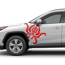 Octopus Side Doors Universal Hood Vinyl Decal Autocollant graphique
 2