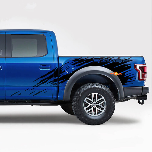 Autocollant latéral pour chevet de lit, autocollant graphique adapté au Ford F150 Raptor Roush Package
