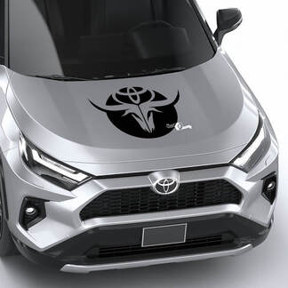 Bull Horns Toyota RAV4 Hood Vinyl Decal Graphic Autocollant adapté à Toyota RAV4
