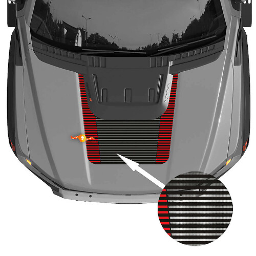 Hood Graphics 2024 Ford F150 Raptor R Autocollant en vinyle
