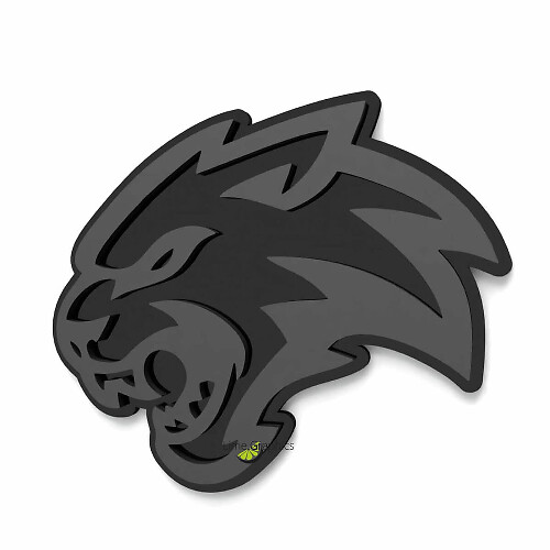 Badge personnalisé 3D Wildcat similaire aux badges d'aile Hellcat Dodge Emblème