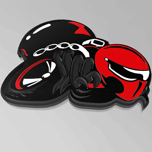Badge d'aile personnalisée 3D HellBee Black Widow Spider pour Dodge