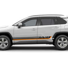 Autocollant graphique vinyle bandes logo Side Racing pour Toyota RAV4 3