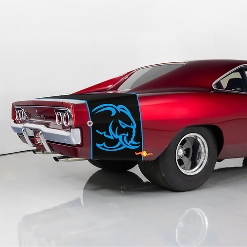 Hellephant Bandes Dodge Charger 1968 pour kit de rayures Dodge Charger R/T 1968 1969 1970
