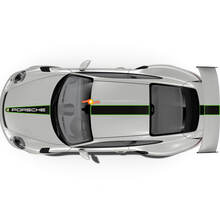 Autocollants Porsche Capot et Coffre de Toit Autocollant Porsche 911 GT3 Racing Edition Stripes Kit
 2