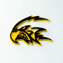 Badge 3D personnalisé, logo Trackhawk Hellhawk, emblème de badges d'aile
 3