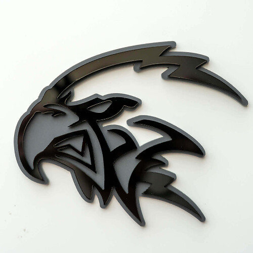 Badge 3D personnalisé Trackhawk Hellhawk logo Badge d'aile Emblème 2