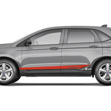 Ford Edge Doors Vinyl Rocker Panel Stripes corps décalcomanie vinyle graphique autocollant
 3