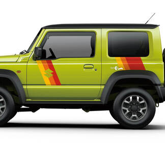 Suzuki JIMNY Side vintage Retro Stripes autocollant graphique autocollant
