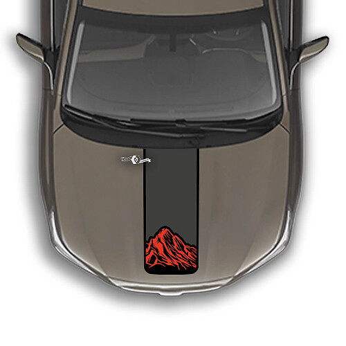 Hood Stripe Mountains Vinyl Decal Graphics Autocollant adapté à Suba Outback
