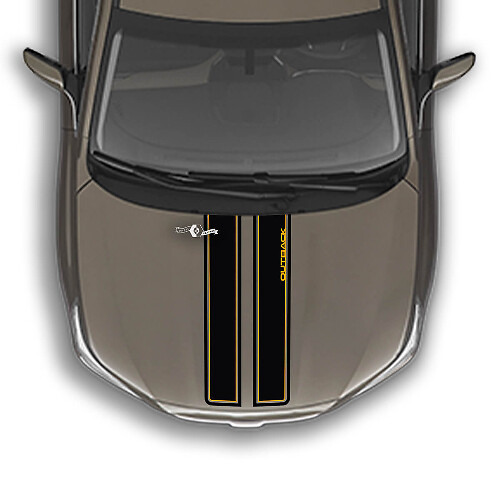 Hood Stripe Mountains Vinyl Decal Graphics Autocollant adapté à Suba Outback
