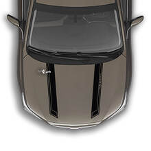 Autocollant graphique en vinyle à deux rayures pour capot, adapté à Suba Outback
 2