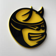 Badge 3D personnalisé Drag Bee Dodge Charger Challenger logo Fender Badges Emblème 2
 3