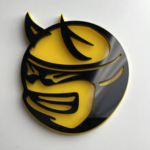 Badge 3D personnalisé Drag Bee Dodge Charger Challenger logo Fender Badges Emblème 2
 4