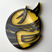 Badge 3D personnalisé Drag Bee Dodge Charger Challenger logo Fender Badges Emblème 2
 6