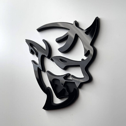 Badge 3D personnalisé Demon Dodge Charger Challenger logo Badge Aile Emblème 2
