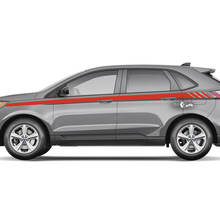 Ford Edge Line Strobe sous les fenêtres Vinyl Rocker Panel Stripes autocollant graphique en vinyle
 2