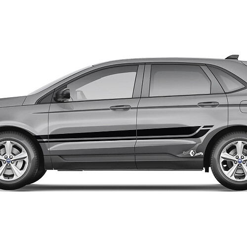 Ford Edge Line Strobe sous les fenêtres Vinyl Rocker Panel Stripes autocollant graphique en vinyle
