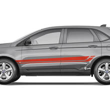 Ford Edge Line Strobe sous les fenêtres Vinyl Rocker Panel Stripes autocollant graphique en vinyle
 2