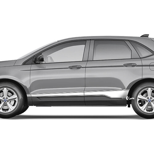 Ford Edge Rocker Panel Vinyl Stripes corps décalque vinyle graphique Autocollant autocollant
