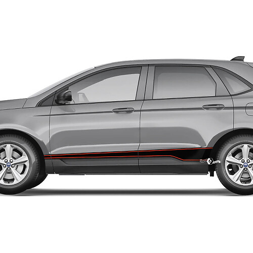 Ford Edge Rocker Panel Vinyl Pin Stripes corps décalque vinyle graphique Autocollant autocollant
