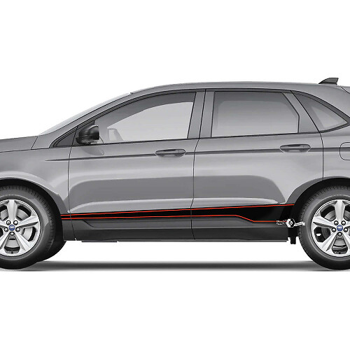 Musclecar Edge Rocker Panel Vinyl Pin Stripes corps décalque vinyle graphique Autocollant autocollant
