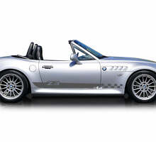 Autocollants en vinyle à rayures damier, logo Z3, paire pour BMW Z3_3