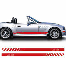 Paire d’autocollants vinyles bandes stroboscopiques logo Z3 latéral pour BMW Z3_3