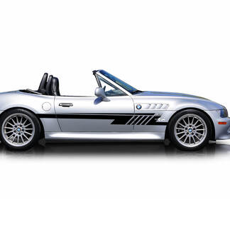 Paire BMW Z3 Z rayures portes latérales vinyle autocollant autocollant
 1