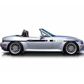 Paire BMW Z3 M rayures Portes Latérales Vinyle Autocollant Autocollant
 1