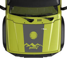Suzuki JIMNY Hood Mountains Sun Map Logo autocollant graphique
 2