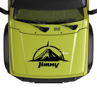 Suzuki JIMNY Hood Mountain Compass Logo autocollant graphique
 1