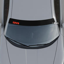 Autocollant de décalcomanie de kit de rayures de fond de pare-brise de logo Porsche 911
 2