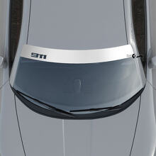 Kit d'autocollants logo 911 pour pare-brise avec bandes en arrière-plan 3 pour Porsche 911 3