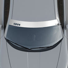 Autocollant de décalcomanie de kit de rayures de fond de pare-brise de logo Porsche 911
 3