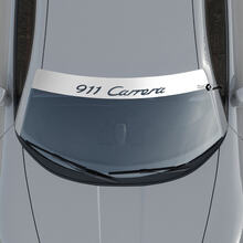 Porsche 911 Carrera Logo Pare-brise avec bandes de fond Kit Autocollant décalcomanie
 3