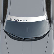 Autocollant de pare-brise avec logo Porsche Carrera avec bandes de fond
 5