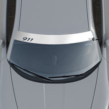 Autocollant de décalcomanie de kit de rayures de pare-brise Porsche 911 avec bandes de fond
 2