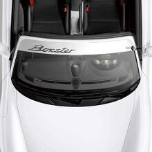 Logo Porsche Boxster Pare-brise avec kit de bandes de fond Autocollant Décalcomanie
 3