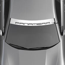 Autocollant de pare-brise avec logo Porsche Panamera avec bandes de fond
 2