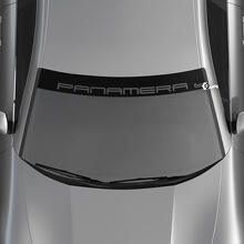 Autocollant de pare-brise avec logo Porsche Panamera avec bandes de fond
 3