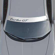 Autocollant en vinyle lettrage Turbo GT pour pare-brise Porsche 911 Turbo GT 2