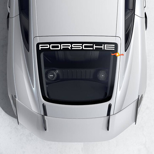 Lettrage de Marque Autocollant Vinyle pour Lunette Arrière Porsche 718 Cayman