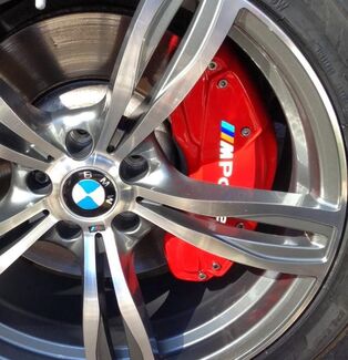 BMW M Power Brake Caliper 2 taille M couleurs X8 autocollant autocollant résistant à la chaleur logo 2 taille
