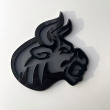 Badge 3D personnalisé, logo Bull Angry, emblème de badges d'aile
 5