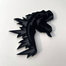 Badge personnalisé 3D Godzilla logo en colère Badge d'aile Emblème 2 4