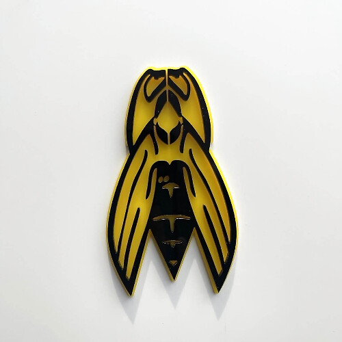 Logo Abeille Frelon Personnalisé Emblème 3D Aile de Voiture