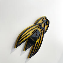 Badge 3D personnalisé, logo abeille guêpe, emblème de badges d'aile
 2