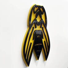 Logo Abeille Frelon Personnalisé Emblème 3D Aile de Voiture_3