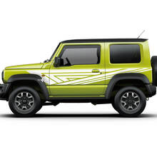 Suzuki JIMNY Graphiques latéraux Autocollants de portes Autocollant de lignes de logo
 2